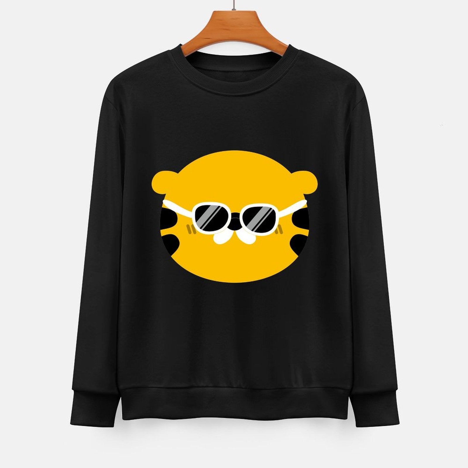 Front Patterned Long Sleeve TopWrinkle-Free Refined